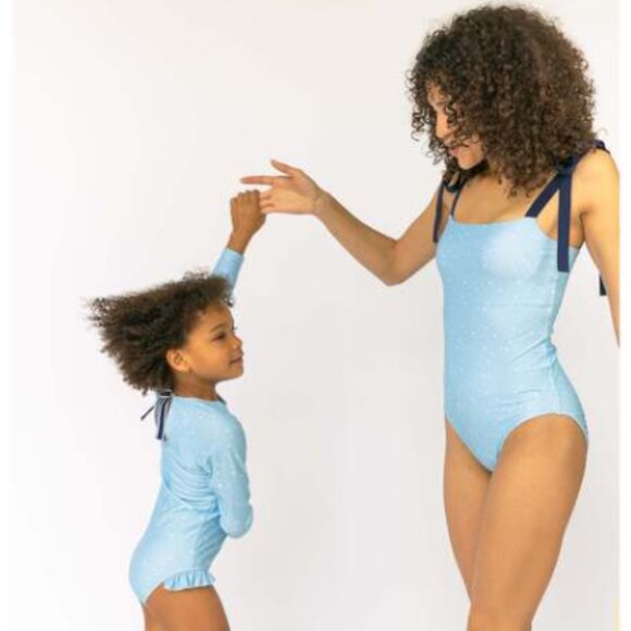 Minnow women's atlantic star tie knot one piece swimsuit small - Picture 1 of 12